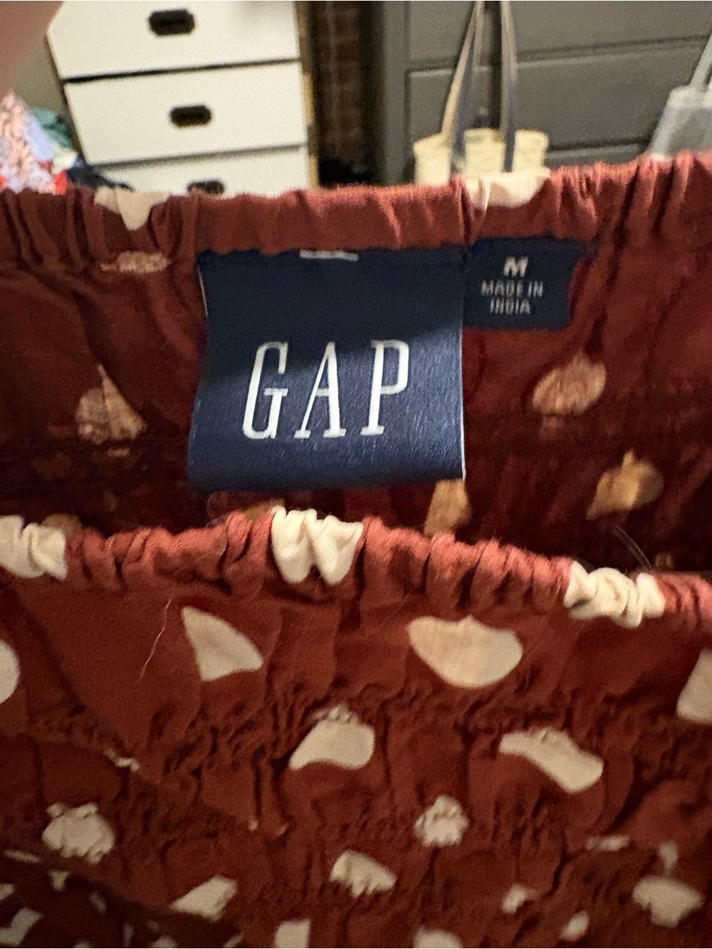 GAP Polka Dot Smocked Maxi Dress - Picture 6 of 6